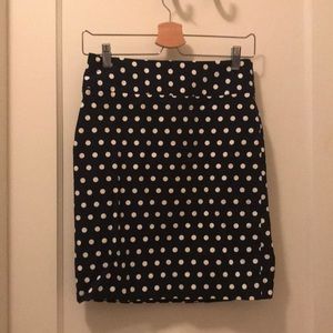 Like new Banana Republic polka dot skirt, size 0